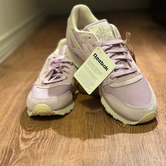 Reebok Classic leather pastel purple sneaker NWT OG 80's - Picture 1 of 9